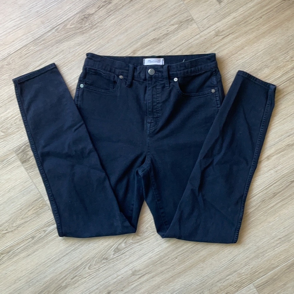10” High Rise Black (Johnny Wash) Skinny Jeans Madewell - 29